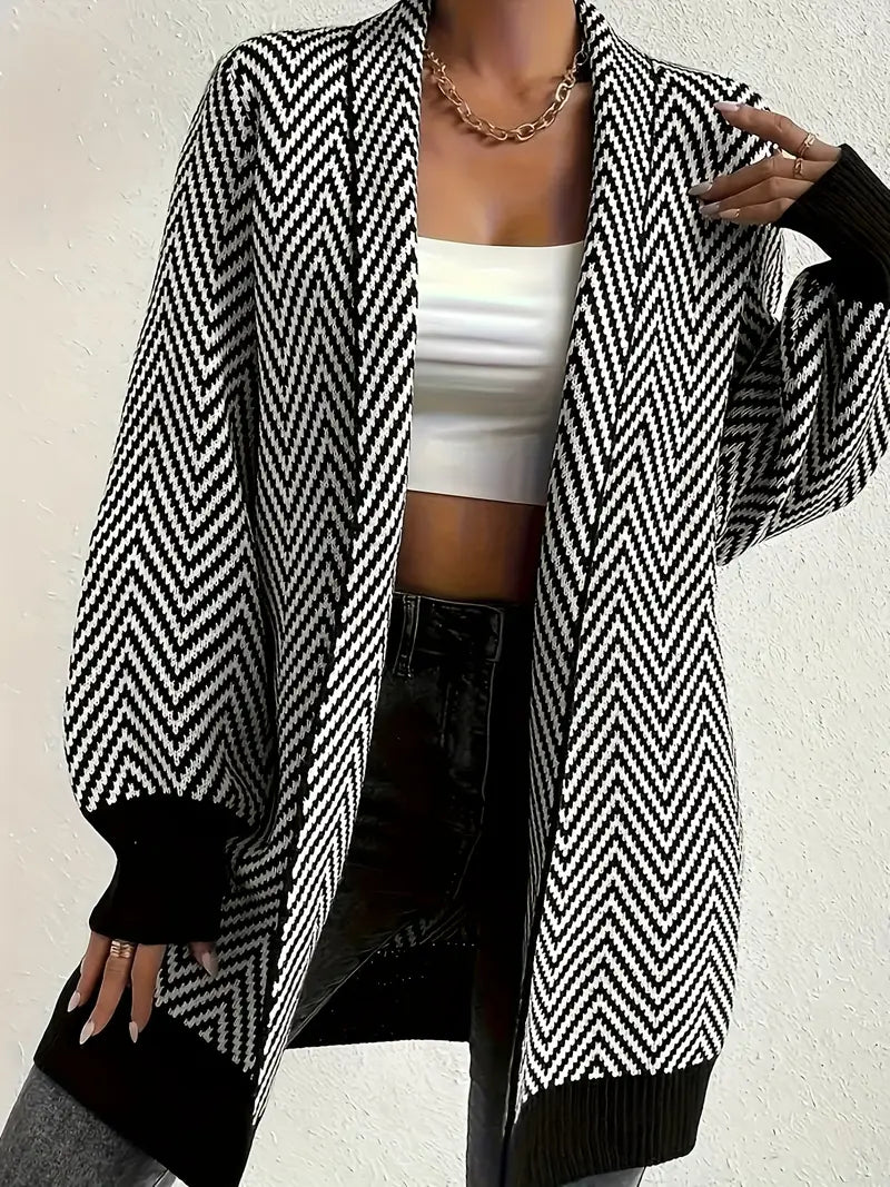 Black and white cardigan