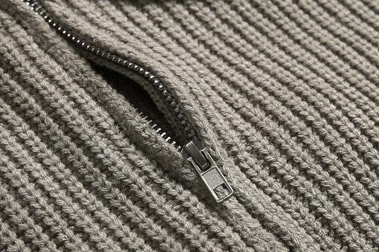 Half-zip knit sweater